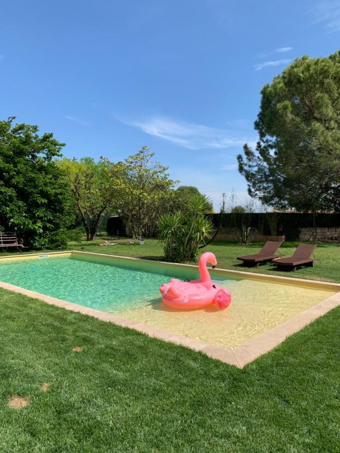 Le Patio, chambres d hôtes pour adultes en Camargue, possibilité de naturisme à la piscine, Aimargues Exterior foto