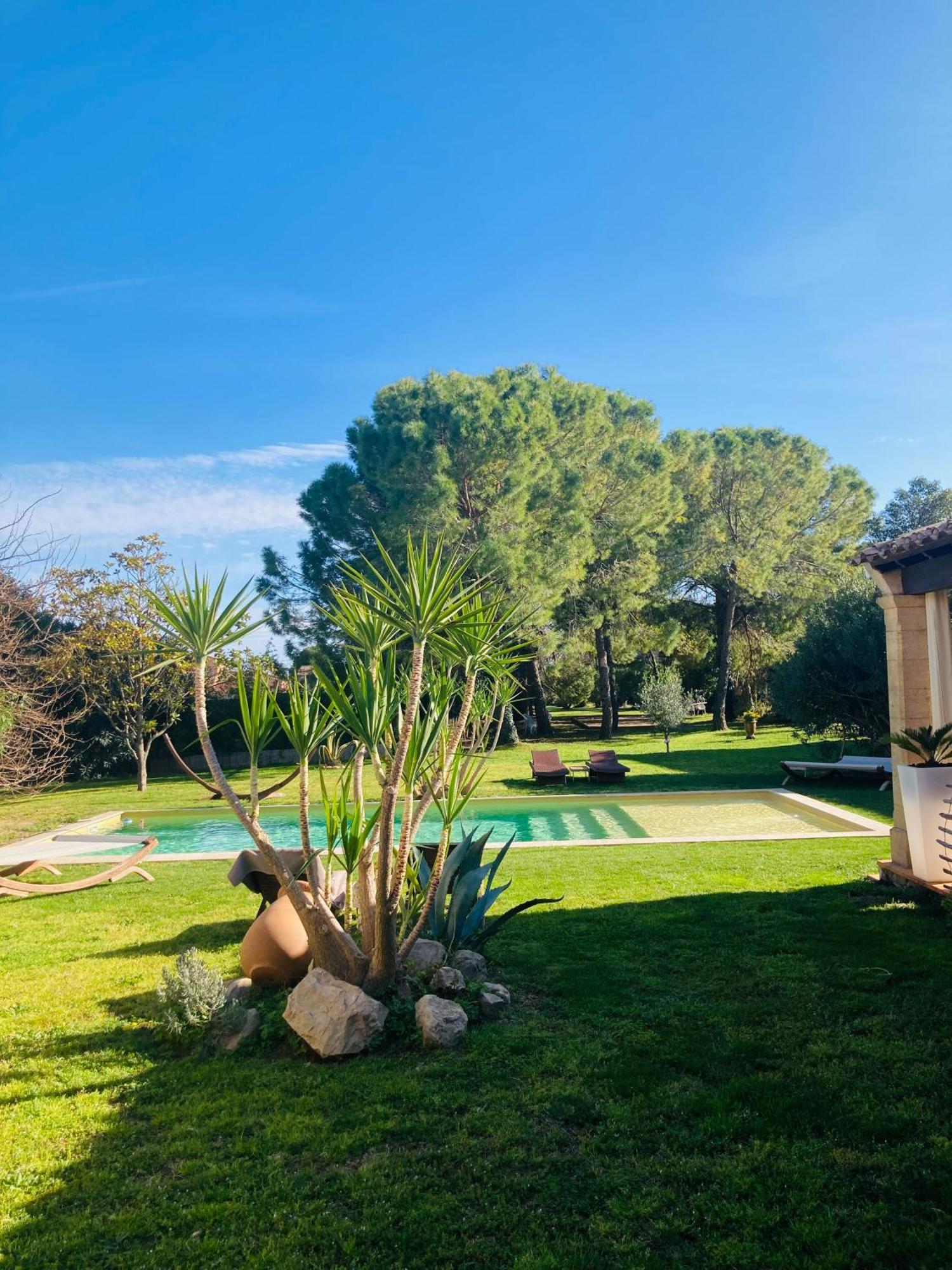 Le Patio, chambres d hôtes pour adultes en Camargue, possibilité de naturisme à la piscine, Aimargues Exterior foto